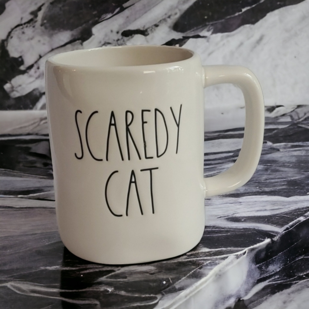 RAE Dunn - Scaredy Cat mug